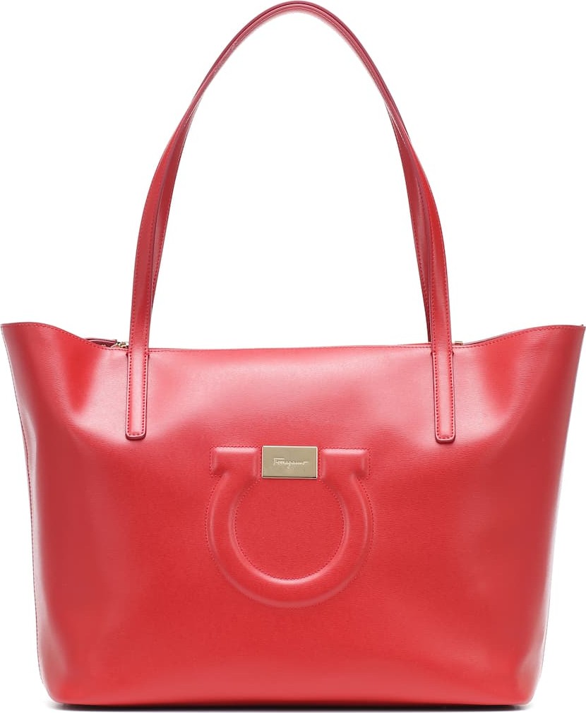 Salvatore Ferragamo Gancini leather tote