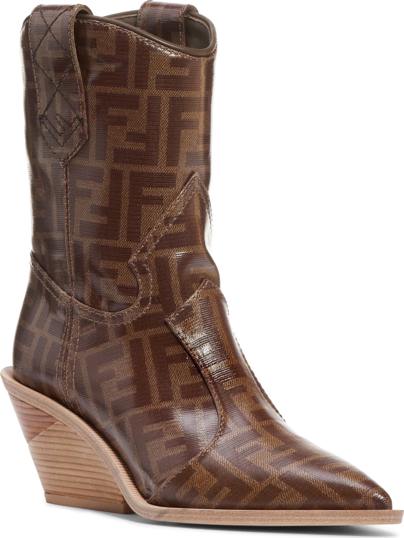 Fendi Cutwalk Zucca Bootie