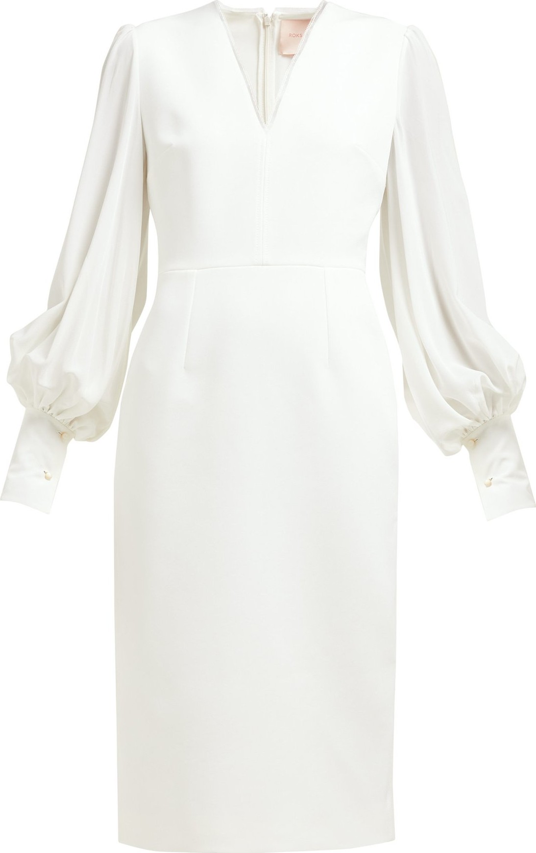 Roksanda Essi bell-sleeve crepe midi dress