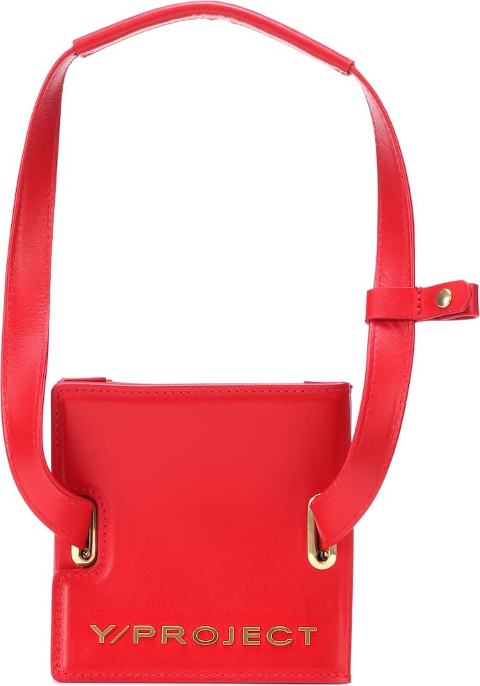 Y/Project Accordion leather shoulder bag