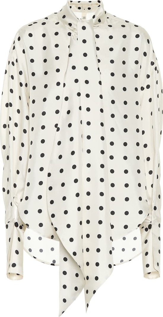 Petar Petrov Beverly polka-dot silk blouse