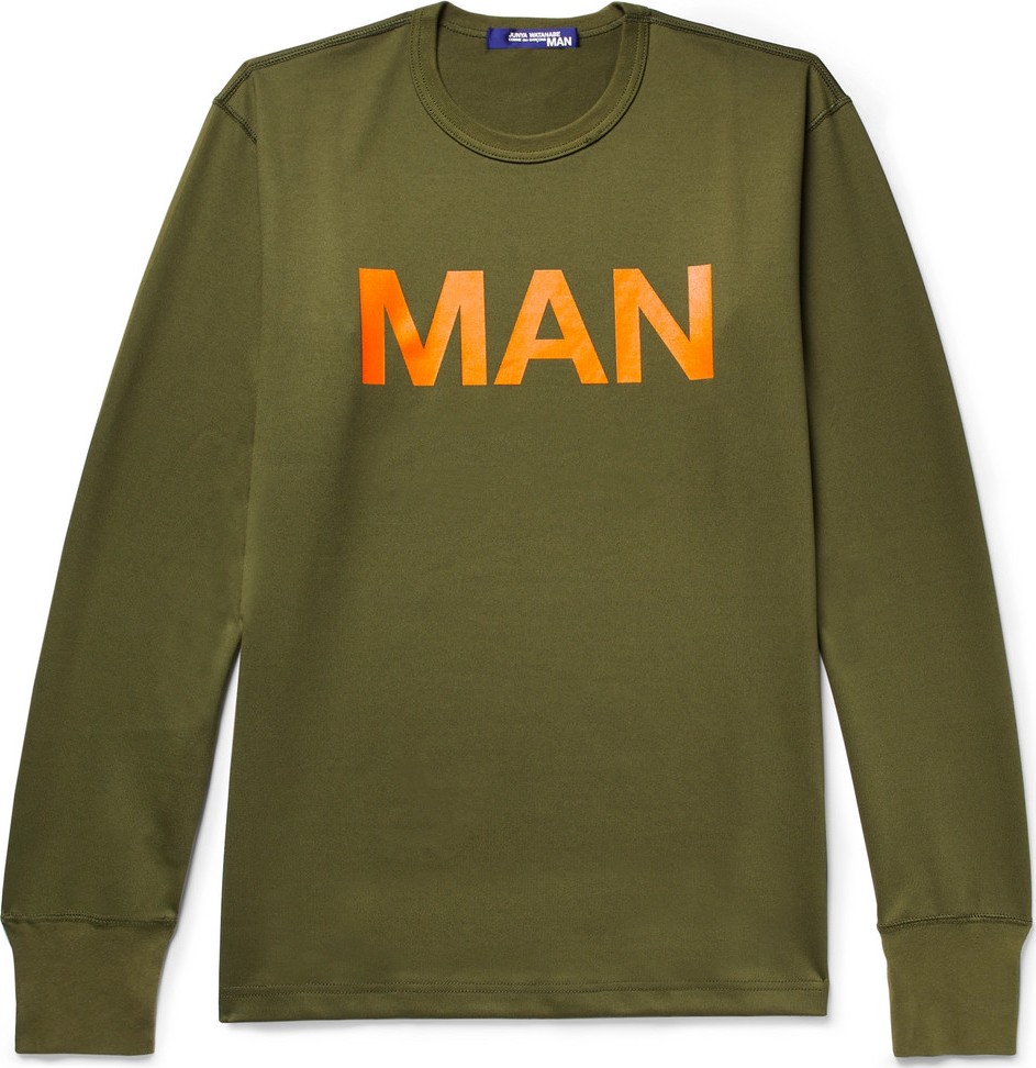 Junya Watanabe Printed Loopback Cotton-Jersey Sweatshirt
