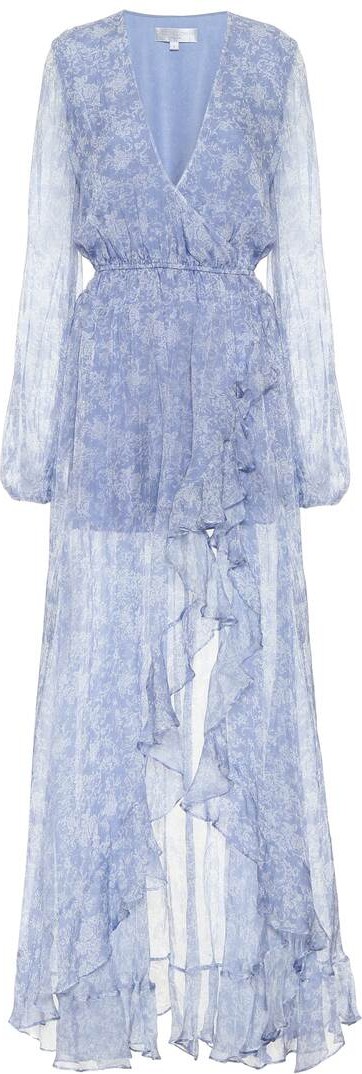 Caroline Constas Liv floral silk-chiffon wrap dress