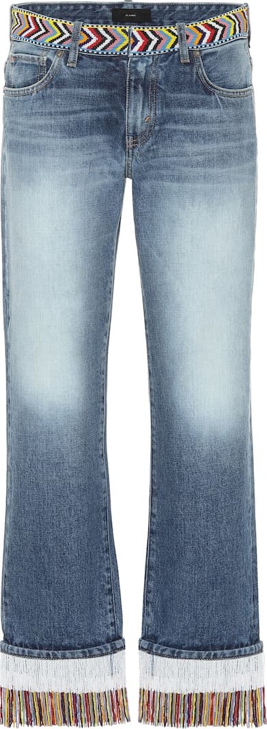 Alanui Embellished mid-rise jeans