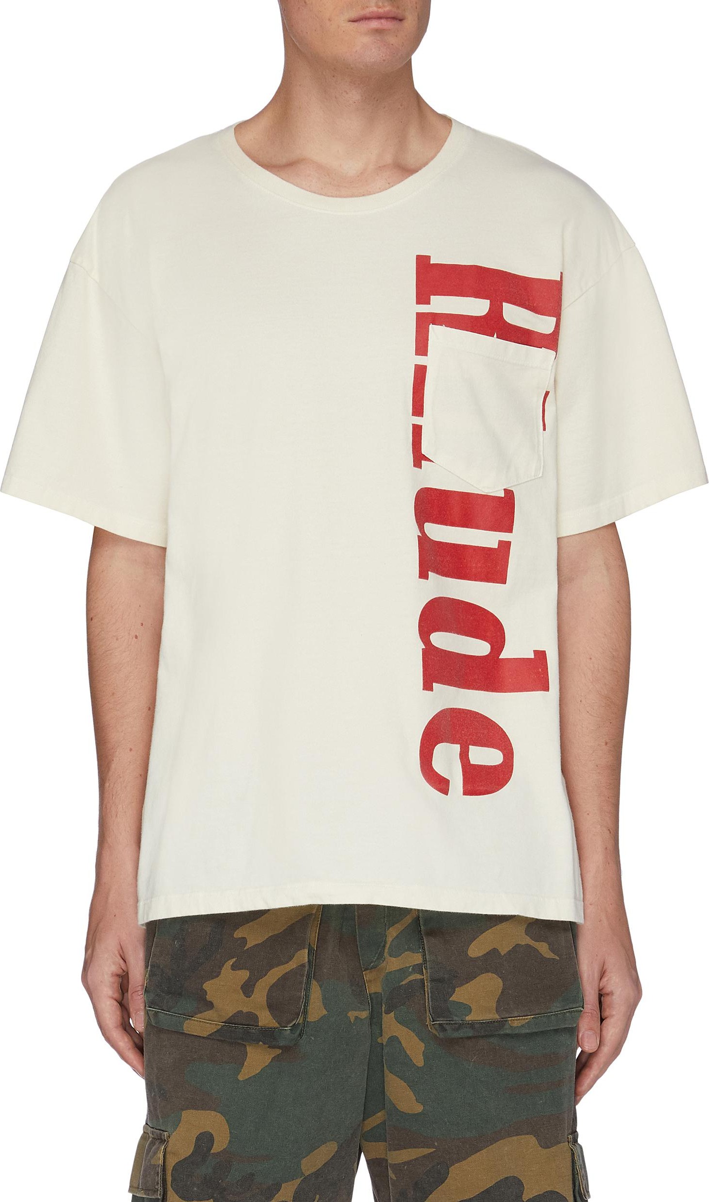RHUDE Chest pocket logo T-shirt