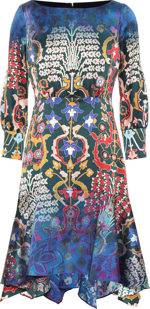 Peter Pilotto Floral stretch silk dress