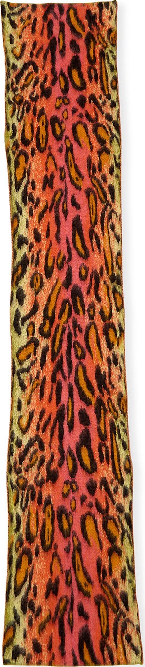 Stella McCartney Neon Animal Print Scarf