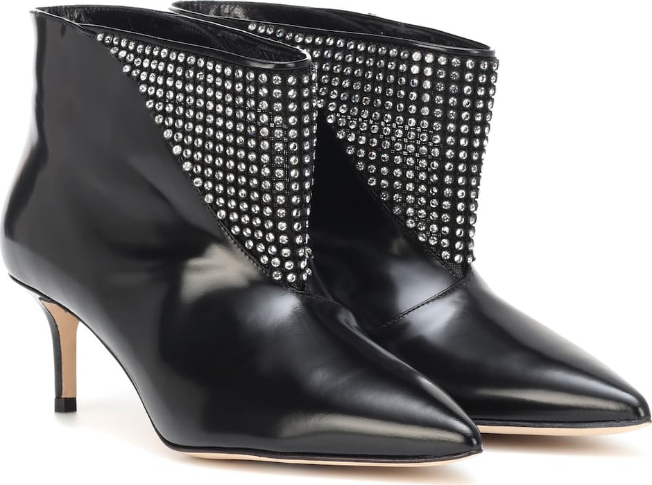 Christopher Kane Embellished leather ankle boots