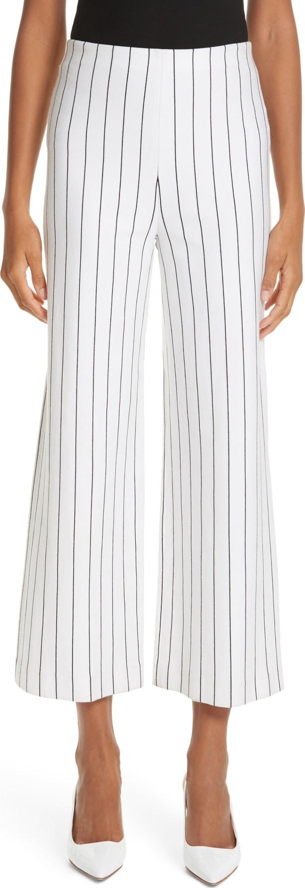 Rosetta Getty Pinstripe Pull-On Pants