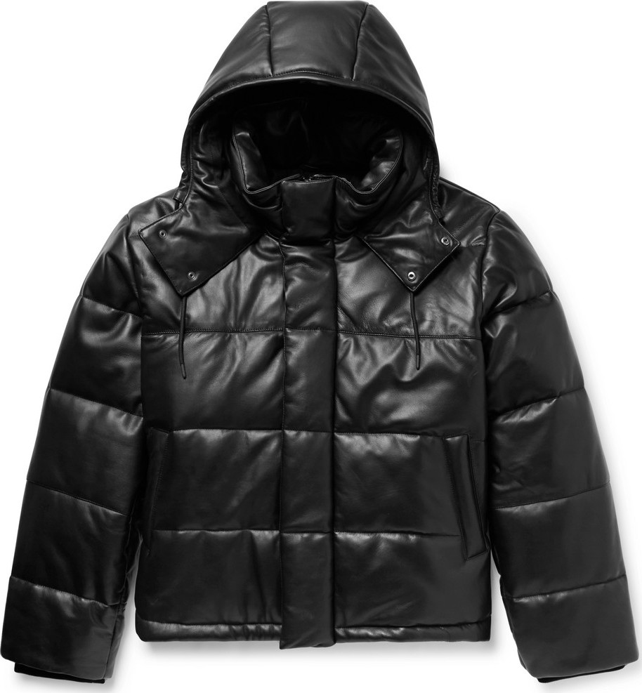 McQ - Alexander McQueen Quilted Leather Hooded Jacket