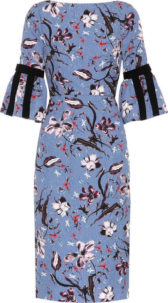 Erdem Alexandra brocade dress