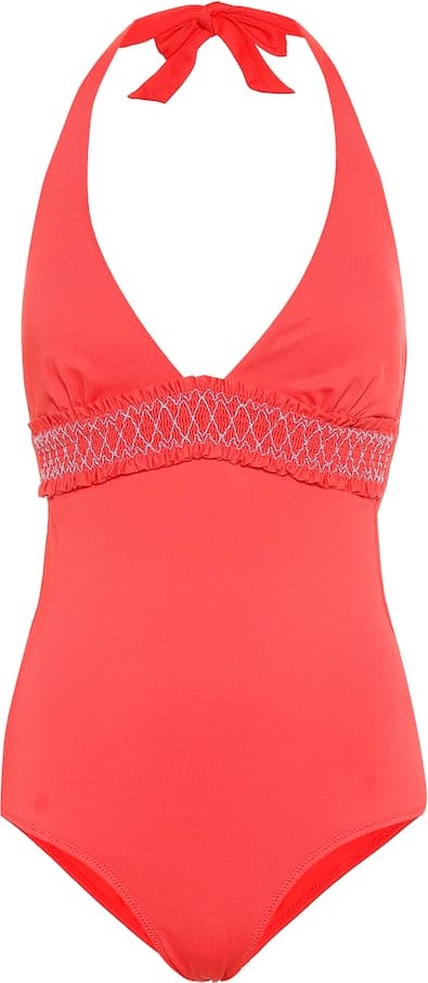 HEIDI KLEIN Sofia smocked swimsuit