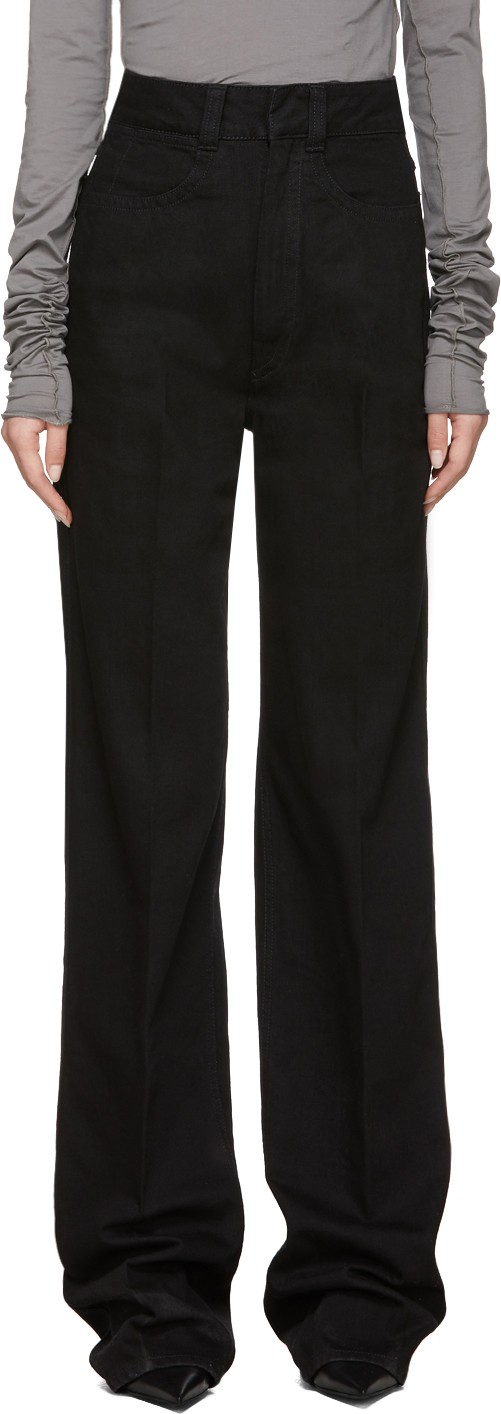 Lemaire Black Large Jeans