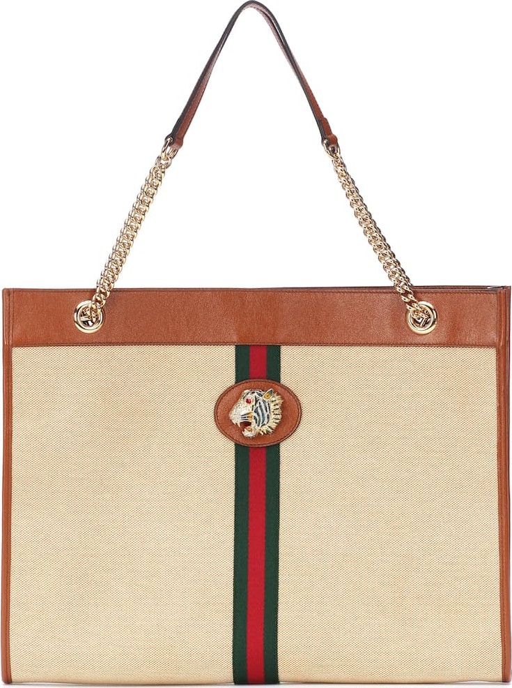 Gucci Rajah Large canvas tote