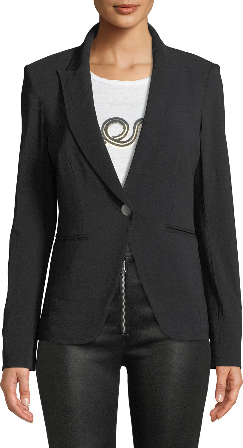 Veronica Beard Simone One-Button Dickey Jacket