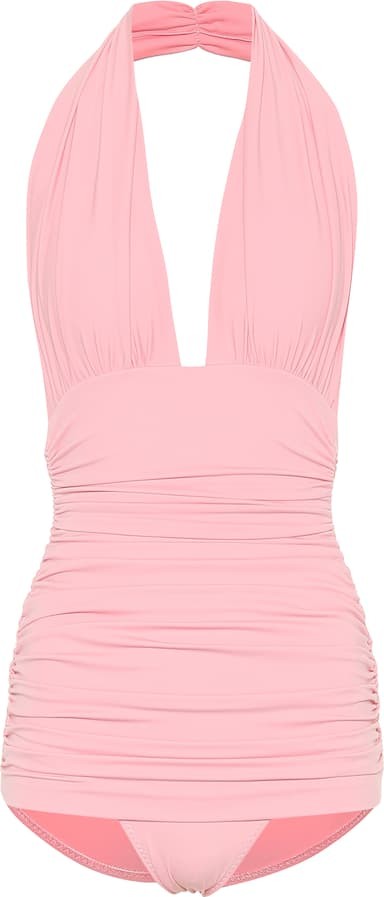 Norma Kamali Bill halter one-piece swimsuit