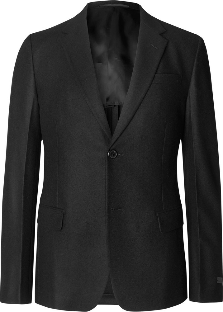 Prada Black Slim-Fit Unstructured Wool-Flannel Suit Jacket Prada Black Slim-Fit Unstructured Wool-Flannel Suit Jacket