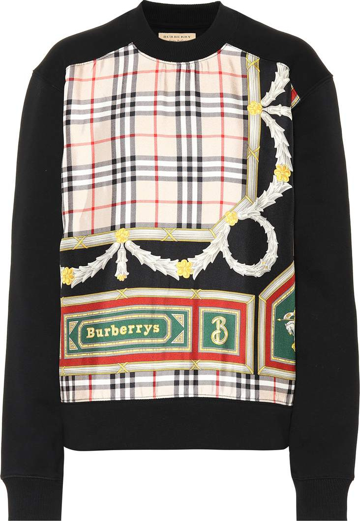 Burberry London England Archive Scarf cotton and silk sweatshirt