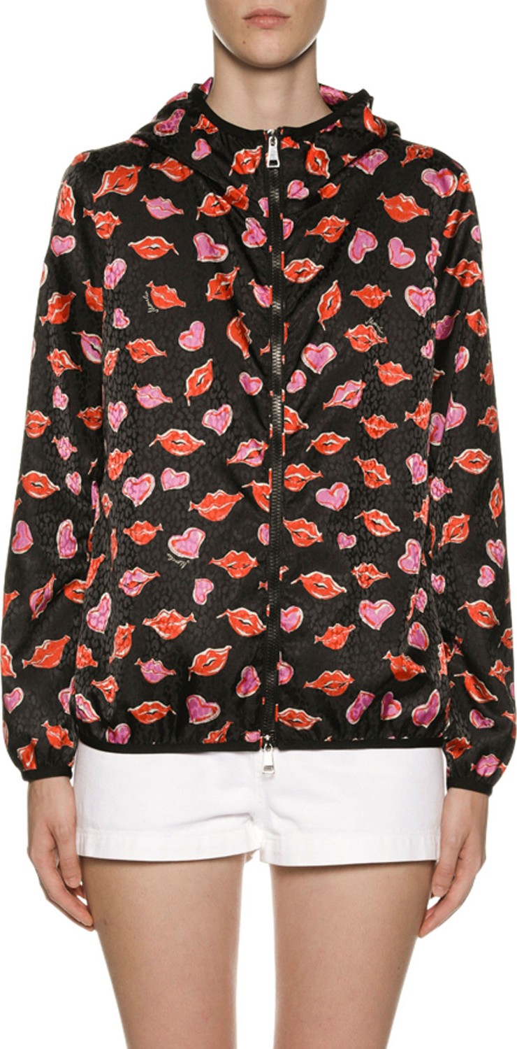 Moncler Vive Lip & Heart Raincoat