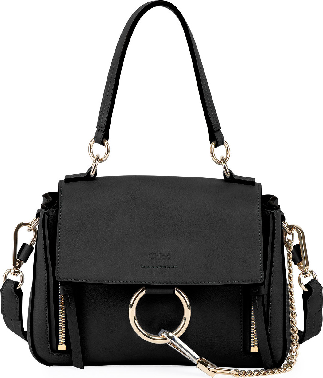 Chloe Faye Daye Mini Leather/Suede Shoulder Bag