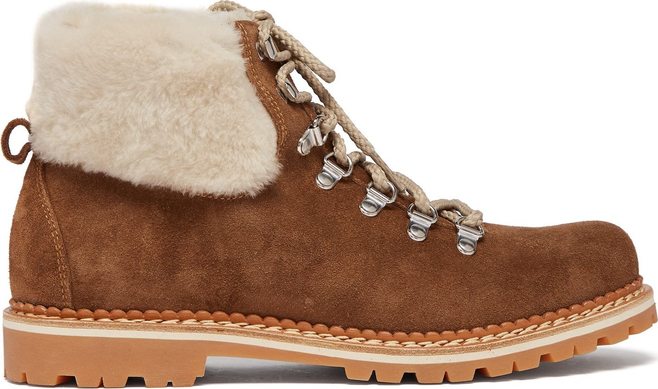 Montelliana Camelia shearling-lined suede boots