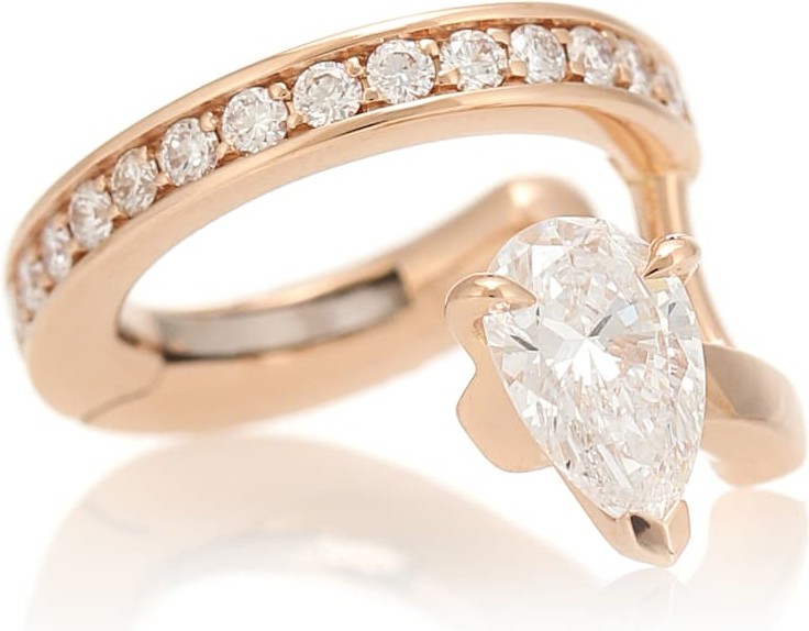 REPOSSI Serti Sur Vide 18kt rose-gold and diamond ear cuff