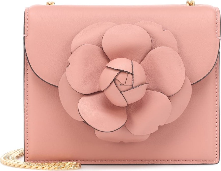 Oscar De La Renta Mini TRO leather shoulder bag