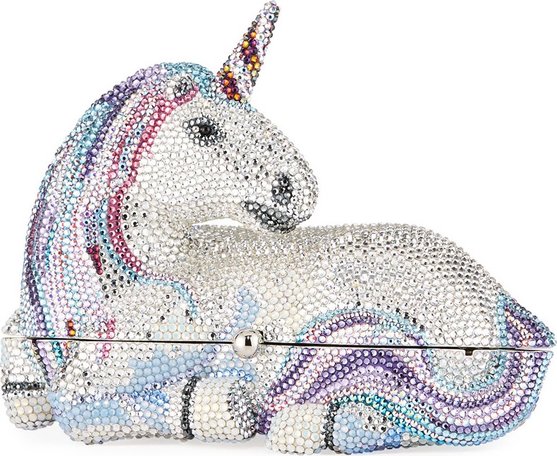 Judith Leiber Unicorn Crystal Clutch Bag