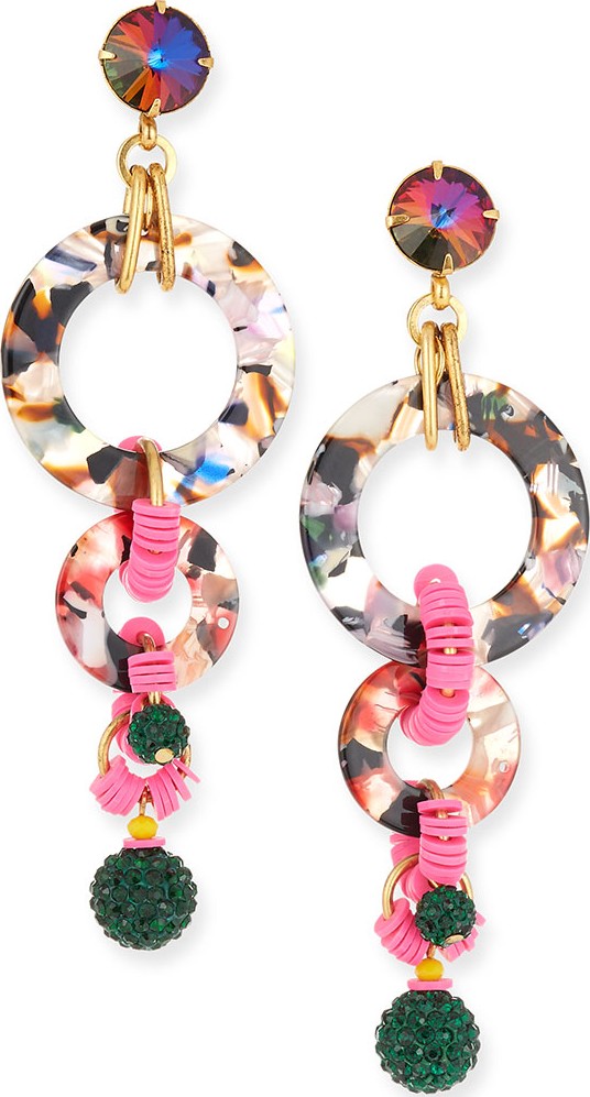 Elizabeth Cole Avery Linear Dangle Earrings