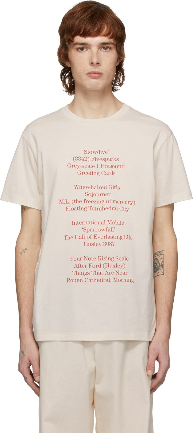 Raf Simons Off-White History Of The World Slim Fit T-Shirt