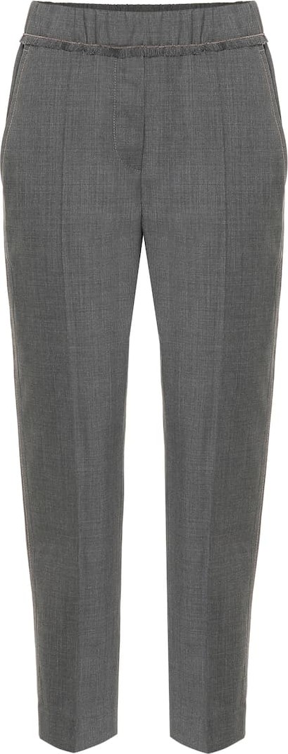 Brunello Cucinelli Cropped wool pants