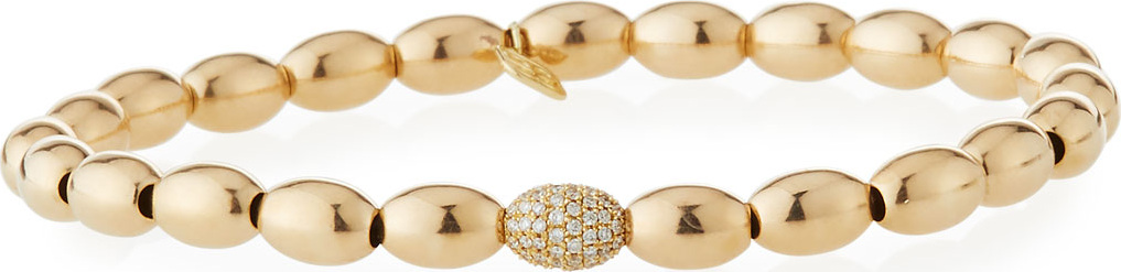Sydney Evan 14k Gold & Diamond Bead Bracelet