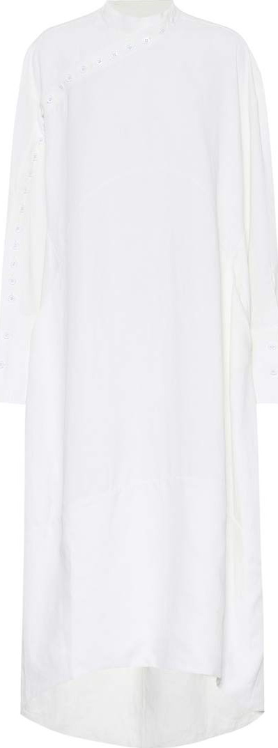Jil Sander Linen midi shirt dress