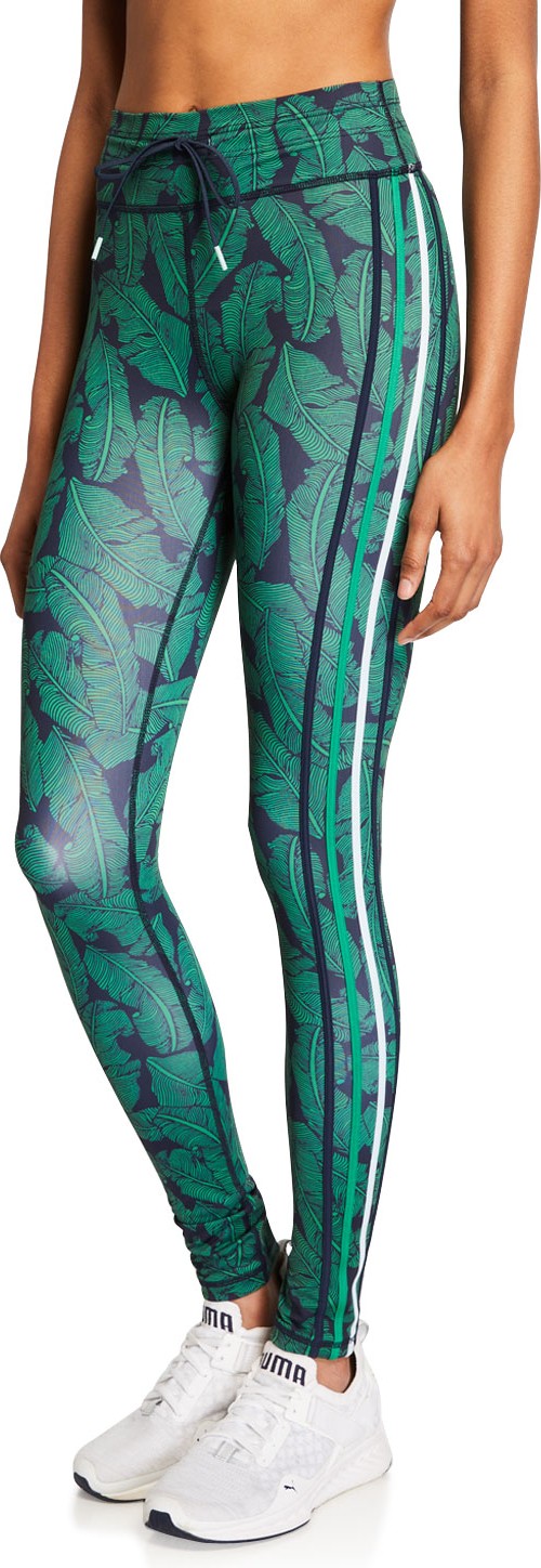 The Upside Palm Leaf Printed Yoga Pants The Upside Palm Leaf Printed Yoga Pants