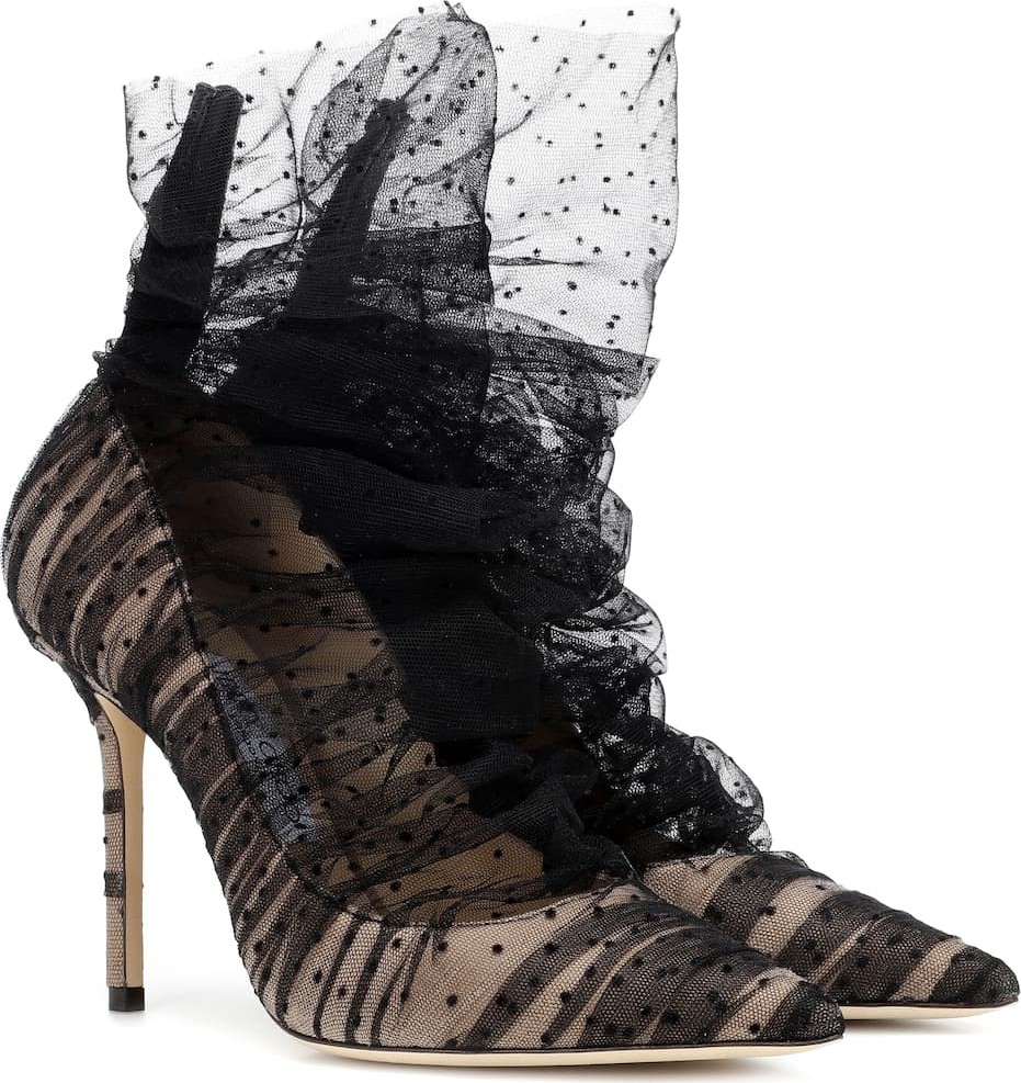 Jimmy Choo Lavish 100 tulle pumps