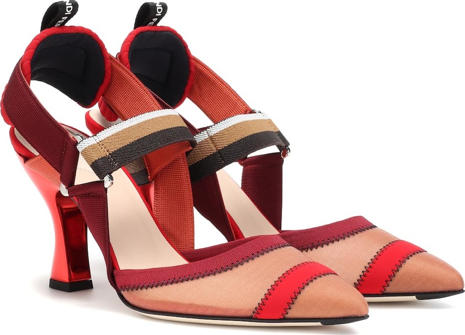 Fendi Colibri slingback pumps
