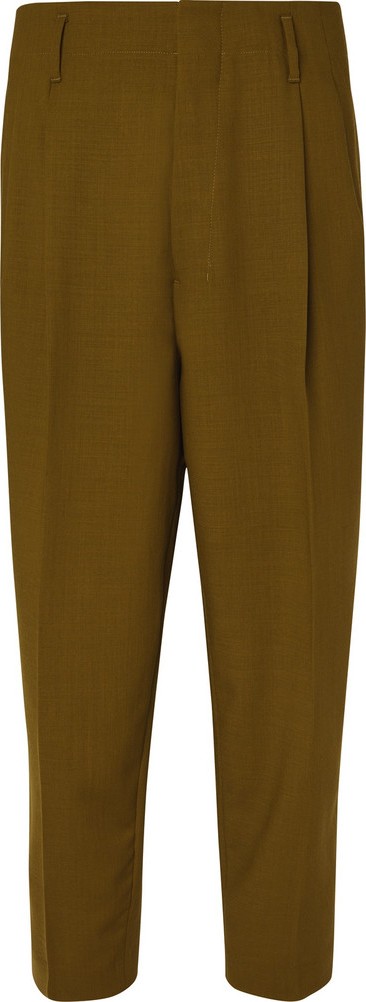 AMI Pleated Virgin Wool-Twill Trousers