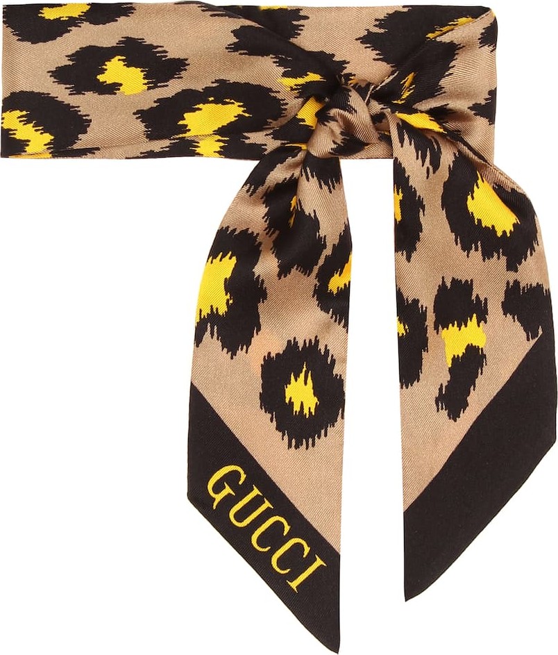 Gucci Printed silk scarf