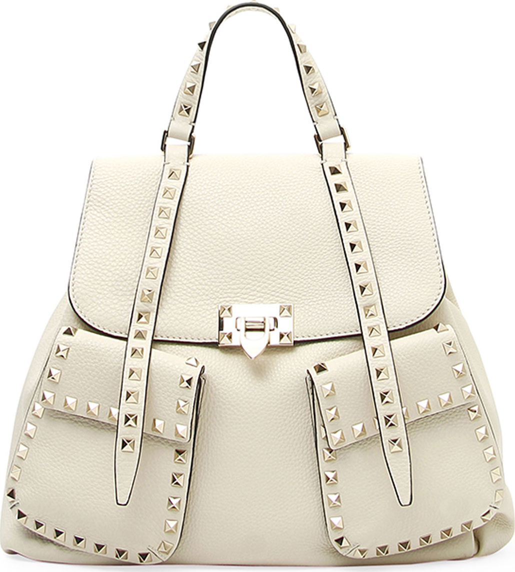 Valentino Rockstud Double-Pocket Backpack