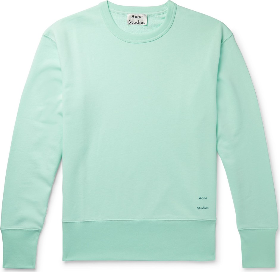 Acne Studios Fayze Logo-Print Loopback Cotton-Jersey Sweatshirt