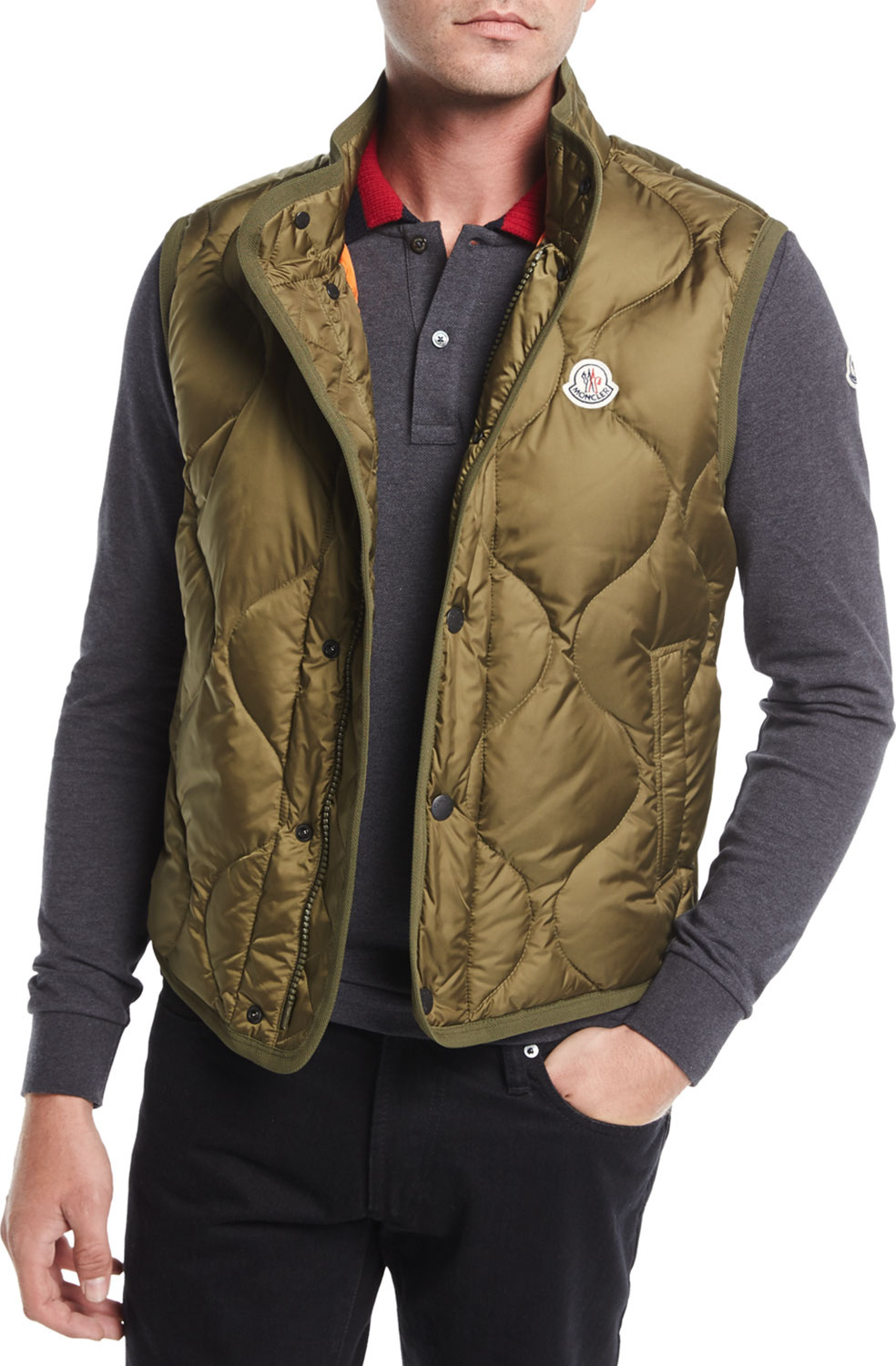 Moncler Canut Quilted Nylon Vest