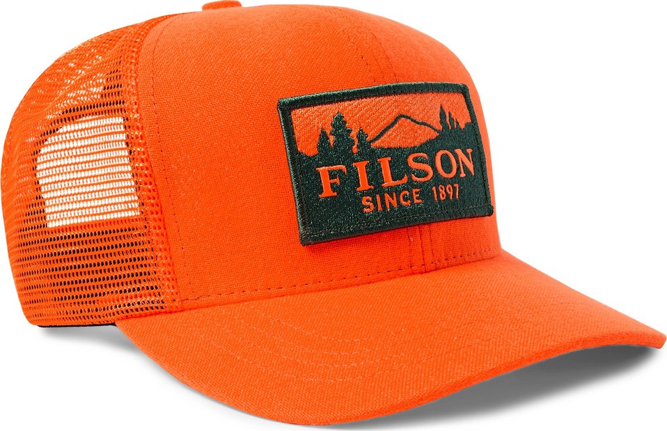 Filson Logger Logo-Appliquéd Canvas and Mesh Trucker Cap