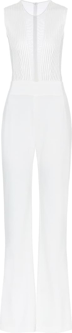 Galvan Soho satin-crêpe bridal jumpsuit