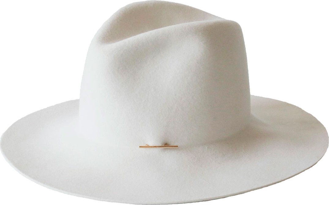 Janessa Leone Celeste Wool Cowboy Hat