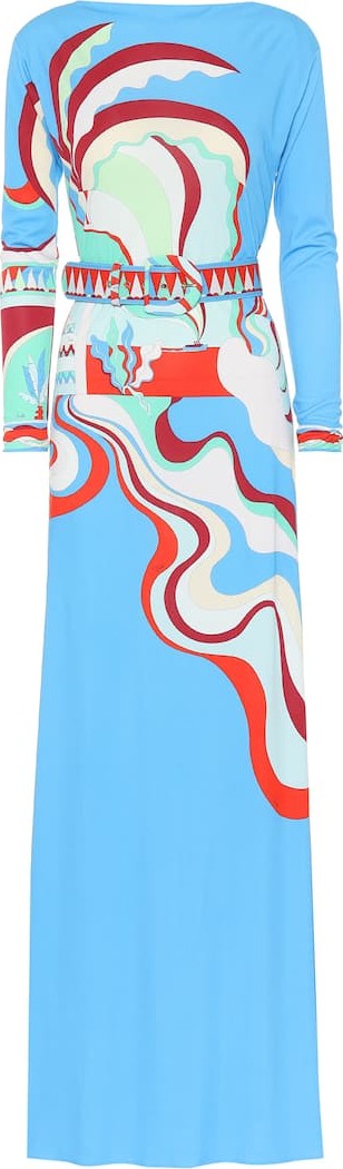 Emilio Pucci Printed silk-blend dress