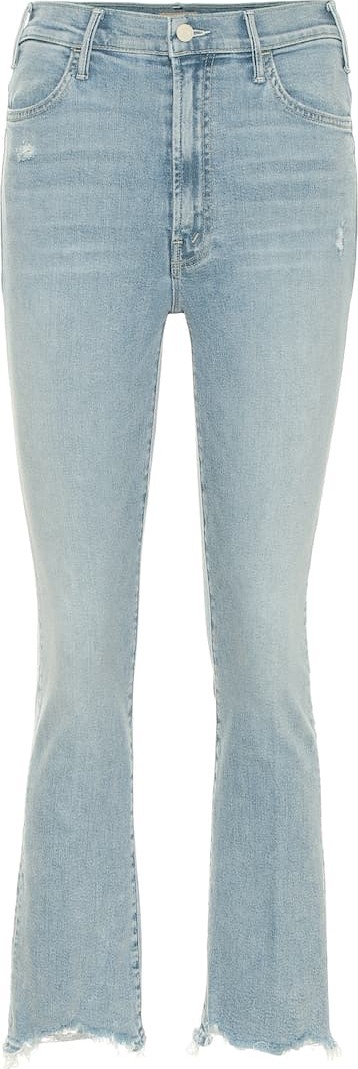 MOTHER The Hustler cropped high-rise jeans