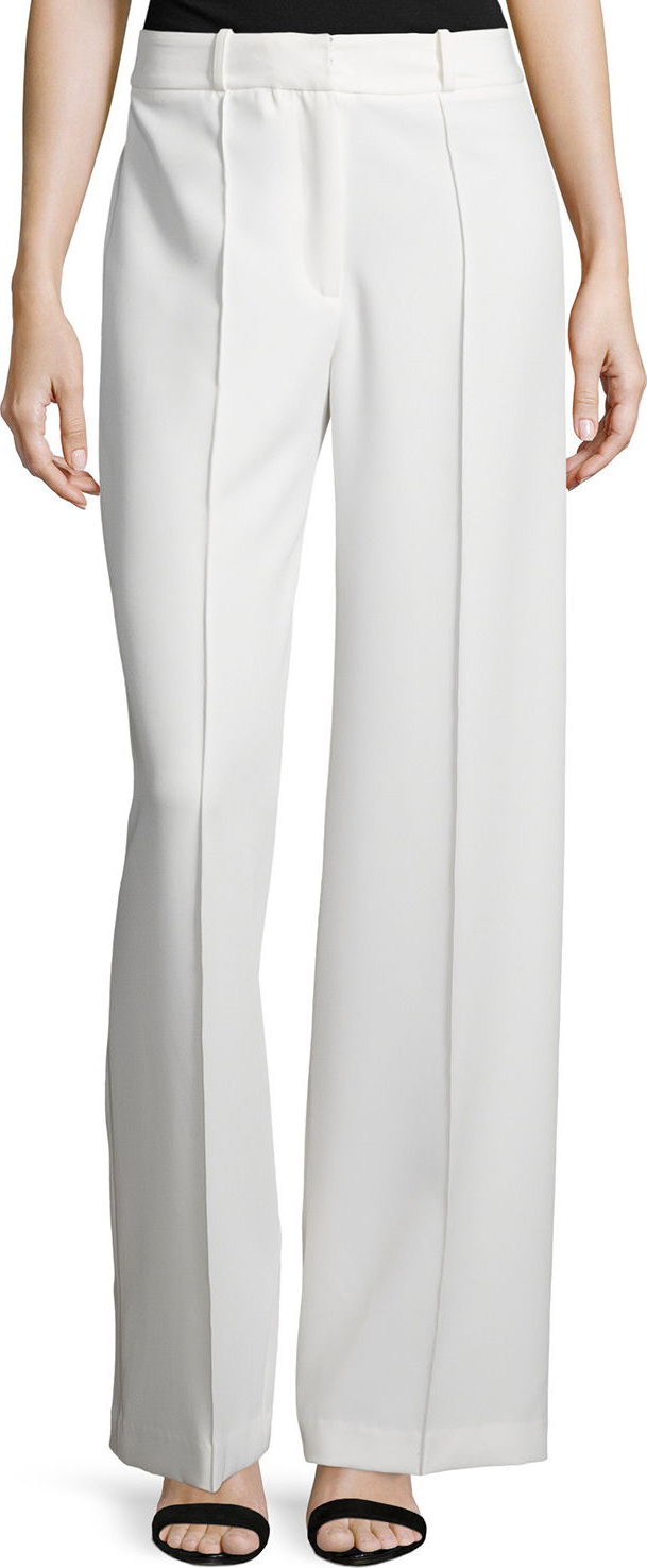 MILLY Hayden High-Waist Italian Cady Trousers