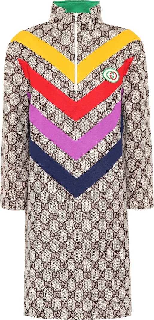 Gucci GG Supreme cotton-blend dress