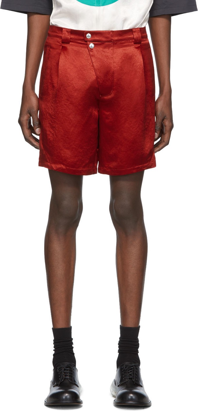 Kiko Kostadinov Red Ansel Racing Shorts