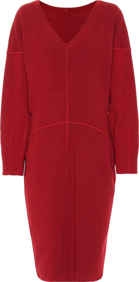 Alaïa Drop-shoulder knit dress